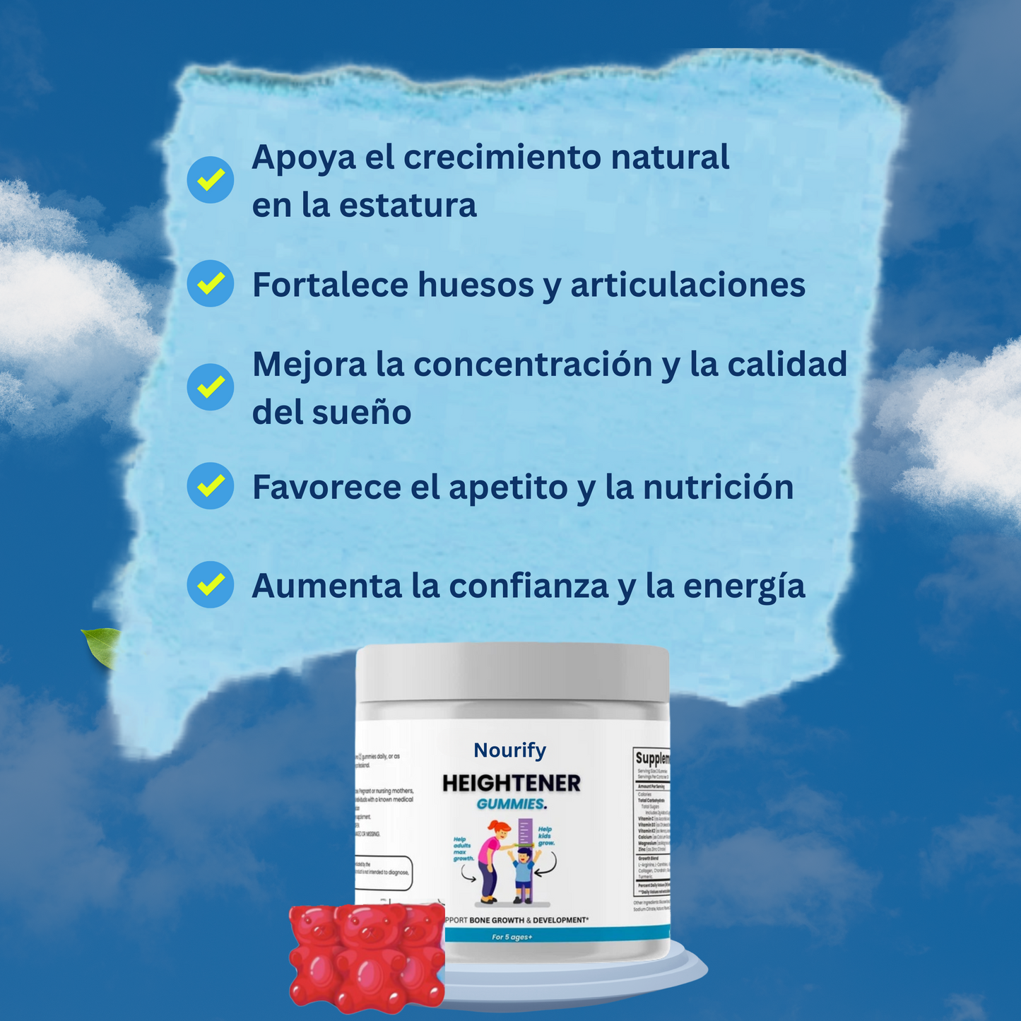 Nourify Heightener Gummies (ESP)